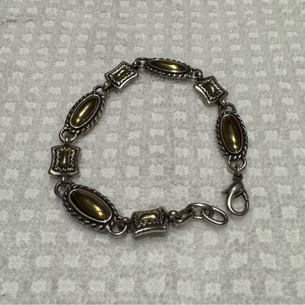 Vintage Brighton Silver and Gold Tone Bracelet
